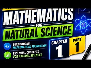 Freshman course Mathematics for Natural Science chapter 1,part 1. Video with explanation