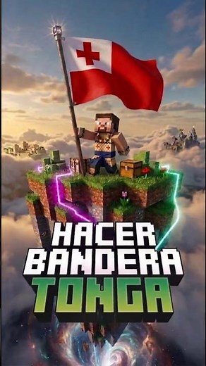 🇹🇴 Cómo Hacer la Bandera de Tonga en Minecraft