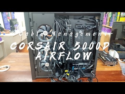 Corsair 5000D Airflow Cable Management (Time-lapse) | PCCM-4