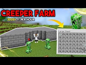 BEST 1.21 CREEPER GUNPOWDER Farm in Minecraft Bedrock!