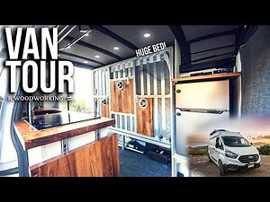 VAN TOUR | FORD TRANSIT 2020 CUSTOM VAN CONVERSION UNDER 10K! #VANLIFE #CUSTOMVAN #VANCONVERSION