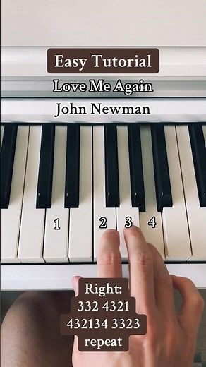 How to play Love Me Again by John Newman #piano #tutorial