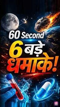 इस हफ्ते Science ने दुनिया हिला दी — 6 खबरें 60 Seconds! 🔬 #ScienceNews #Trending #Shorts