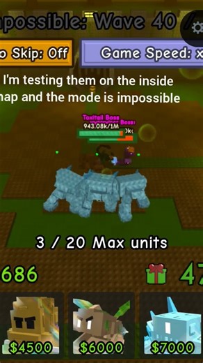 tested the new Frost Golem in the garden tower defense game in Roblox. Please subscribe.