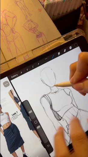 Drawing anatomy female body tutorial #arttutorial #anatomy #sketch #digitalart #procreate