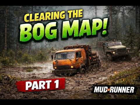 MUDRUNNER GAMEPLAY PC HD THE BOG MAP