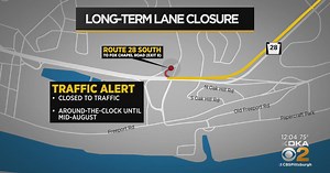Southbound Route 28 ramp to Fox Chapel Road closing long-term