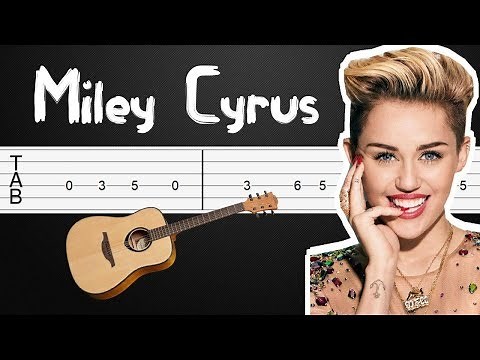 Wrecking Ball - Miley Cyrus Guitar Tabs, Guitar Tutorial (Fingerstyle)