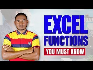 Excel function and Formulas for Data Analysis