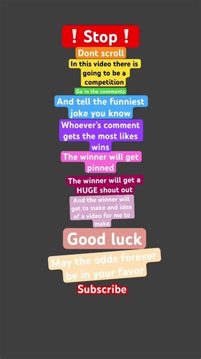Funny joke competition