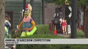 Travelers Rest flex their sporty scarecrows in annual fall competition