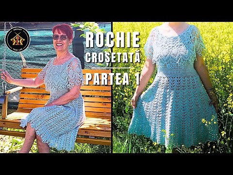 Cum crosetam rochie lejera de vara Floare de gand - Partea 1 | Tutorial pas cu pas