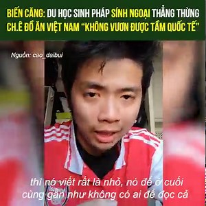 2.2M views · 23 reactions | Biến căng: Du học sinh Pháp sính ngoại thẳng thừng chê đồ ăn Việt Nam "không vươn được tầm Quốc tế" Nguồn: CaoDaiBui | Multi TV | Facebook