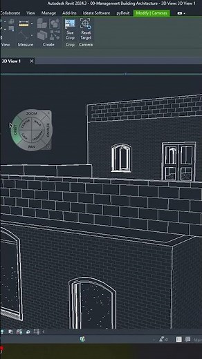 ADJUST FOCAL LENGTH OF CAMERA REVIT #revit #bim