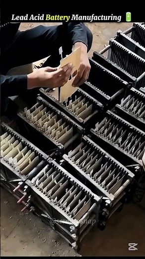 How Lead Acid Batteries Are Made | Complete Factory Process #shorts