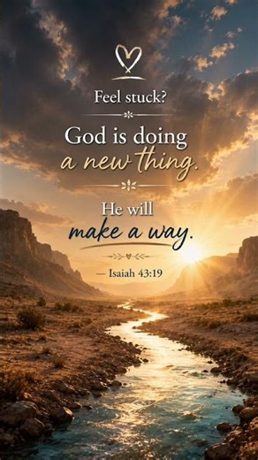 God Will Make a Way | Isaiah 43:19 Bible Verse