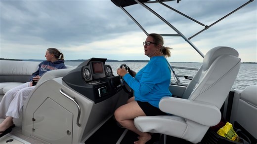 Jen finally showing interest in learning how to drive the boat! | Johnny Walker Calvert