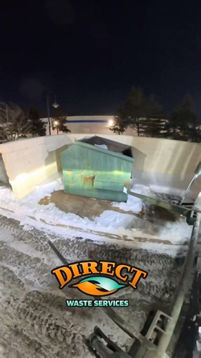 Front End Loader Winter Problems #garbagecollection