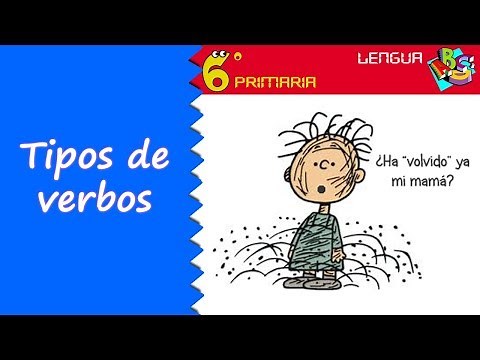 Tipos de verbos. Lengua, 6º Primaria