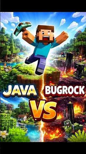 Minecraft Java Damage VS Bedrock Damage 💀