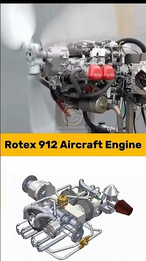 Rotax 912 Aircraft Engine Mechanical Design #aircraft #mechanical #engineering #mechanism #aviation