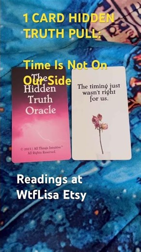 1 Card Hidden Truth Pull: Time Is Not On Our Side #tarot #karmic #astrology #oracle #tarotreading