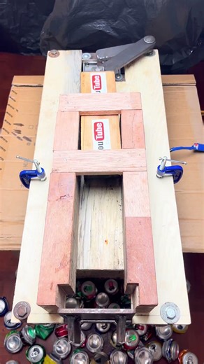 Mind-Blowing DIY Aluminum Can Squeezing Machines: Build & Relax!#Cans#Mr Cans#Diy#HolidaysOnShorts