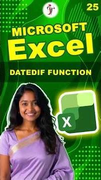 DATEIF in Excel / Calculate Time Between Dates #excel #exceltips #exceltutorial #excelformula