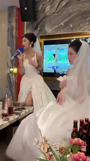 bride karaoke patty #wedding #party #karaoke