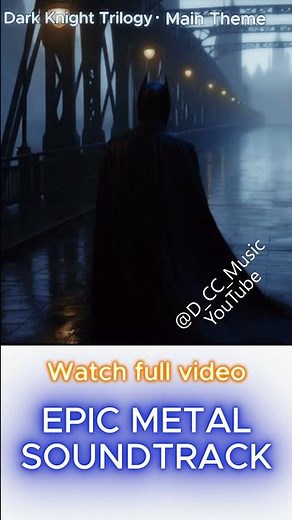 BATMAN - The Dark Knight Trilogy - Main Theme Metal Version [AIReimagined] #movie #metal #batman