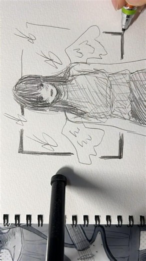スケッチ #スケッチ #アナログ #一発描き