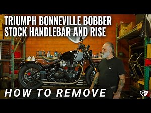 How to Remove Stock Handlebar And Riser on 2024 Triumph Bonneville Bobber