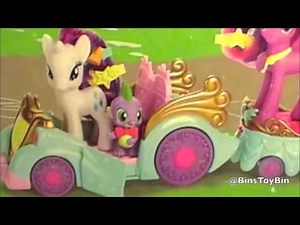 My Little Pony Princess Celebration Cars Review! Twilight Sparkle, Rarity & Spike! by Bin's Toy Bin