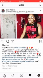 12K views · 323 reactions | Unappreciated challenge ! Male and female rappers upload your Yung Bleu Unappreciated remix ! Let’s see which side is really the most unappreciated , I’m reposting all day . Make sure to put (Yung Bleu - Unappreciated )in your caption ! | Yung Bleu | Facebook