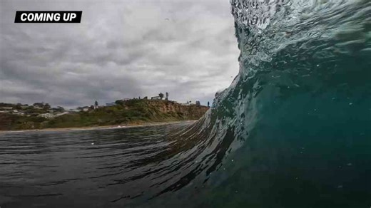 He surfed a secret reef alone and the first set nearly ended his session