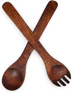 Lipper International 288 Cherry Finished Salad Servers, 13" Long, One Pair