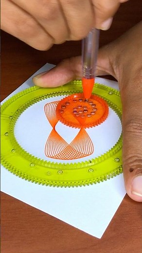 カラフルすぎるスピログラフ模様！🌈Easy Spirograph Tutorial for Beginners! #shorts