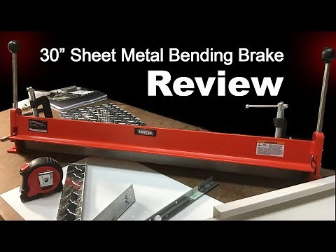 Ironton 30" Sheet Metal Bending Brake from Northern Tool + Equipment. Full Review!