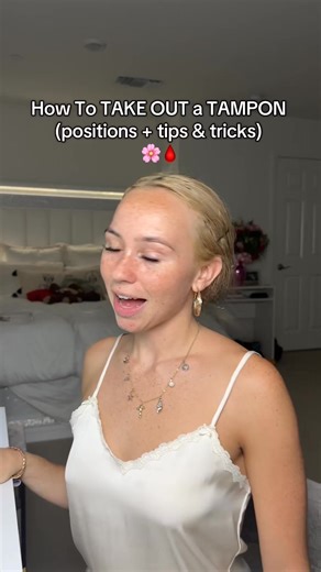 Trinity Blair on Instagram: "How to TAKE OUT a TAMPON - - - - - #tampon #exploremore #reels #fyp #relateable #howto #advice #bigsis #bigsister #puberty #trinityblair #trintoldme"