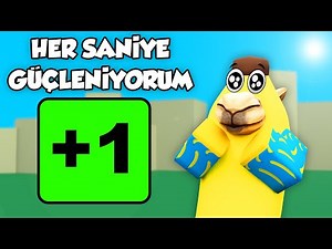 ROBLOX ama HER SANİYE GÜÇLENİYORUM!