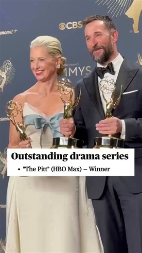 Medical drama #ThePitt won five #Emmys this year, including Outstanding Drama Series and acting nods for stars Noah Wyle, Katherine LaNasa and Shawn Hatosy. | CBS Mornings