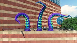 We really got kraken on this year's Halloween decor! Be sure to check out these tentacles above the River Journey entrance. | Tennessee Aquarium