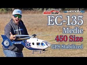 NEW! RotorScale EC-135 Super Scale 450 Size GPS Stabilized RC Helicopter RTF | Motion RC