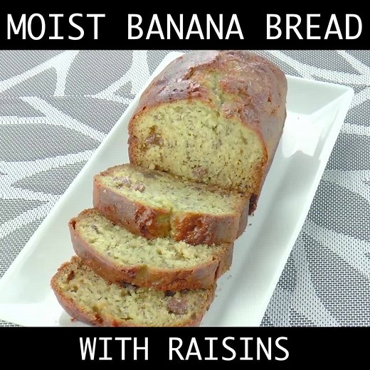 1M views · 16K shares | Moist Banana Bread with Raisins https://panlasangpinoy.com/moist-banana-bread-with-raisins-recipe/ | Panlasang Pinoy | Facebook