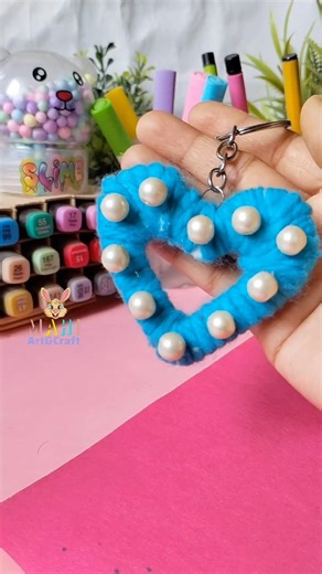 DIY keychain for your best friend ❤️ #shorts #mahiartandcraft #craft #love #art #diy
