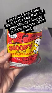 Fast Food Toys from Back in the Day Part 228 - 1998 Wendy’s Snoopy and the Peanuts Gang toy! #snoopy #peanutsgang #wendys #retrotoys #90skids #happymeal #nostalgia | CPJ Collectibles