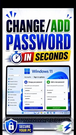 Windows 11 Password Change/Add in Seconds! 🔐⚡
