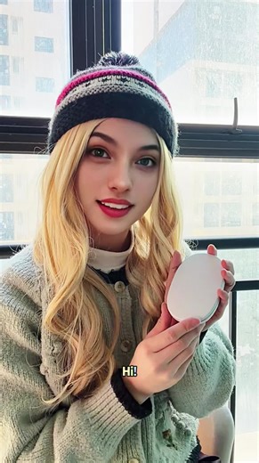 Pocket Mirror With LED Lights Portable Compact Design USB Rechargeable for Travel and Makeup Application Featuring 3 Color Lights Options