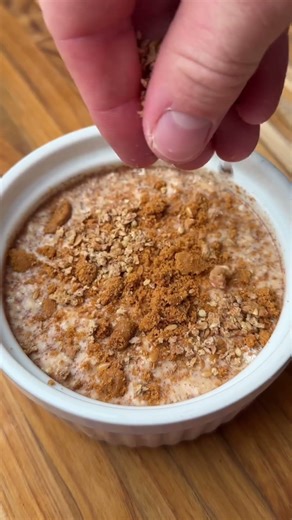 Gingerbread baked oats 😏 #recipe #cooking #healthy #oats