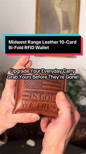 My old wallet finally fell apart after years of use, so I upgraded to this leather American flag wallet from Midwest Range. I was in the store and all the wallets I saw felt cheap and chintzy, but this one feels sturdy and holds cards, cash, and ID easily. The leather is rugged and should break in nicely over time, giving it a lived-in look you can carry every day. Limited stock — grab yours before they’re gone! #americanflagwallet #rfidwallet #leatherwallet #wallet #tiktokshopcreatorpicks